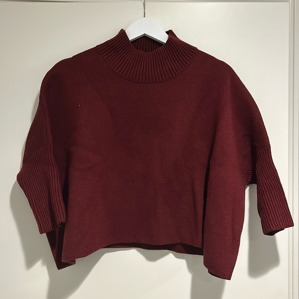 Kerisma Burgundy Cropped Sweater